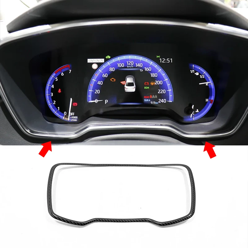 Stainless-steel-For-Toyota-corolla-2019-2020-accessories-Car-Dashboard-Frame-Decoration-cover-trim-Sticker-Car