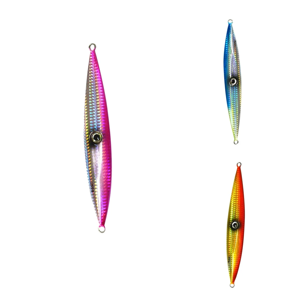 250g 19.5cm Metal Fishing Lure Vertical Jigging Bait Hard Heavy Weight Bait Crankbait for Casting