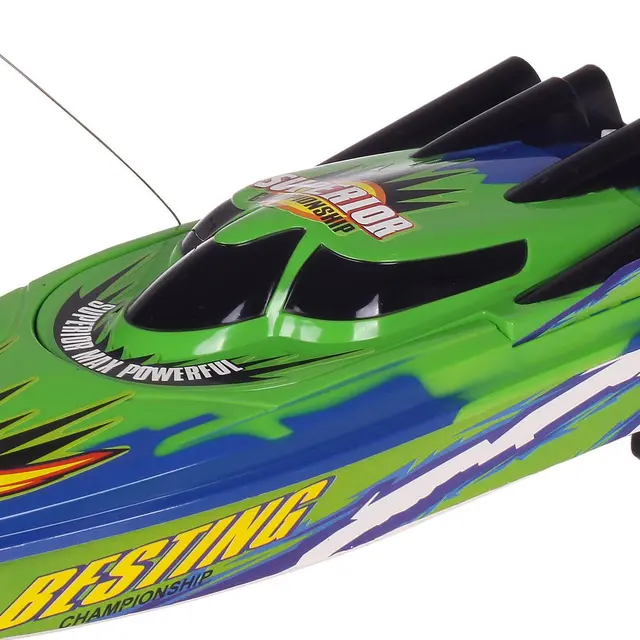 RC Racing Boat Radio Remote Control Dual Motor Boat High-speed Strong Power System Fluid Type Design Kids Outdoor Toy for Kids 2