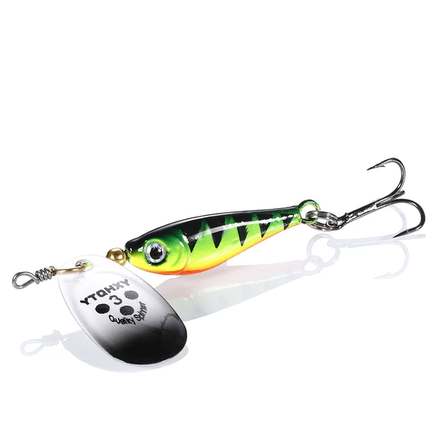 1PCS Rotating Sequins Metal VIB Vibration Bait Spinner Spoon Fishing Lures 11g15g 20g Jigs Trout Fishing Hard Baits Tackle Pesca green