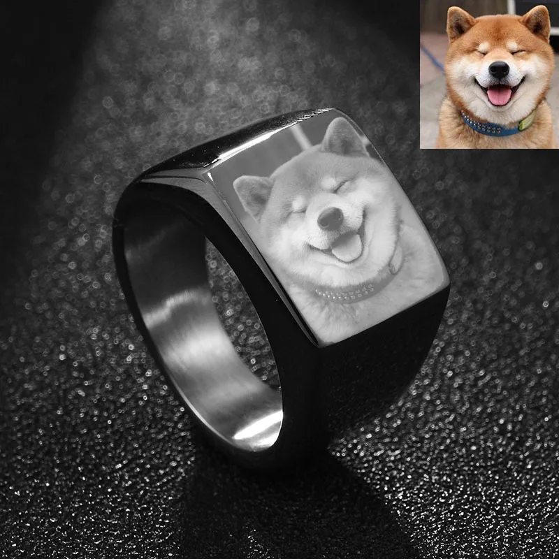 Nextvance Rings Customized Engrave Ring Square Big Width Band