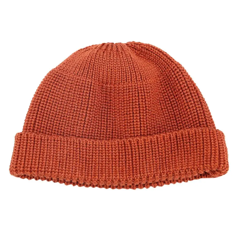 Женская теплая зимняя вязаная шапка скрещенная крючком шапочка Gorros Mujer Invierno осенний цельный тюрбан шапка после химиотерапии#121 - Цвет: Orange