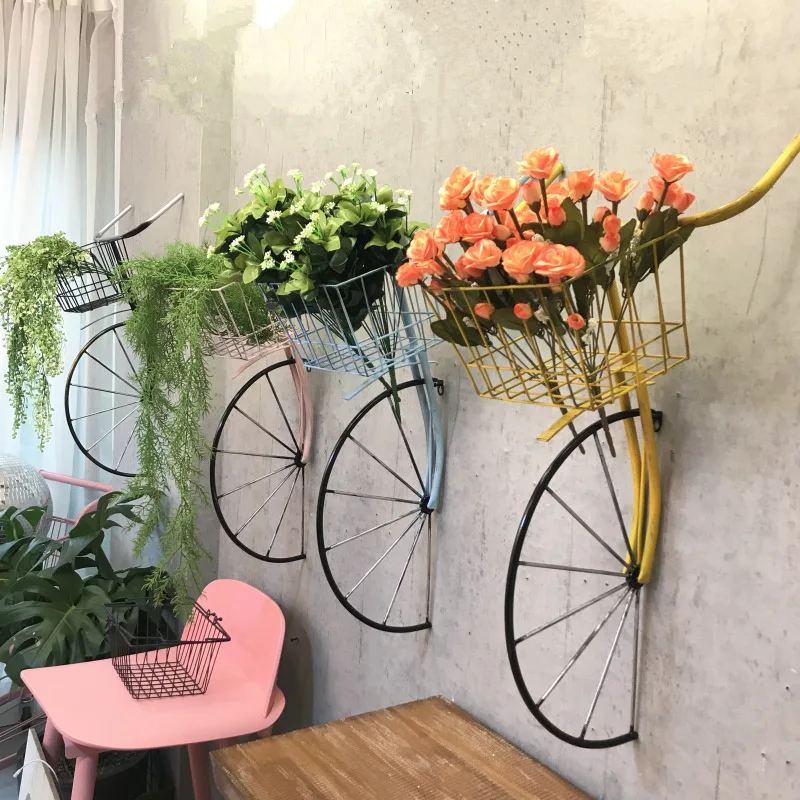 Retro Creative Wrought Iron Bicycle Head Wall Hanging, Front Wall Decoration, Tea Shop, Coffee Shop, Bar 3
