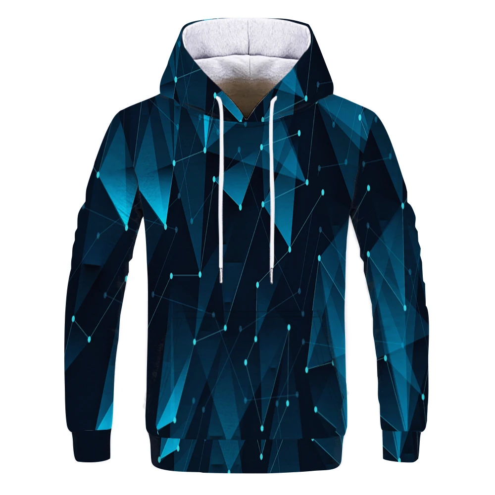 Толстовка мужская с капюшоном стильная модная толстовка 3D изображением