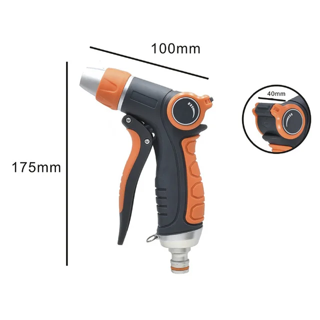 Kerti Vízpisztoly Sprinklerek Nagynyomású Öntöző Permetezőgép A Fű Pázsit Autó És Az Udvar Tisztítószerszámaihoz - Image 3