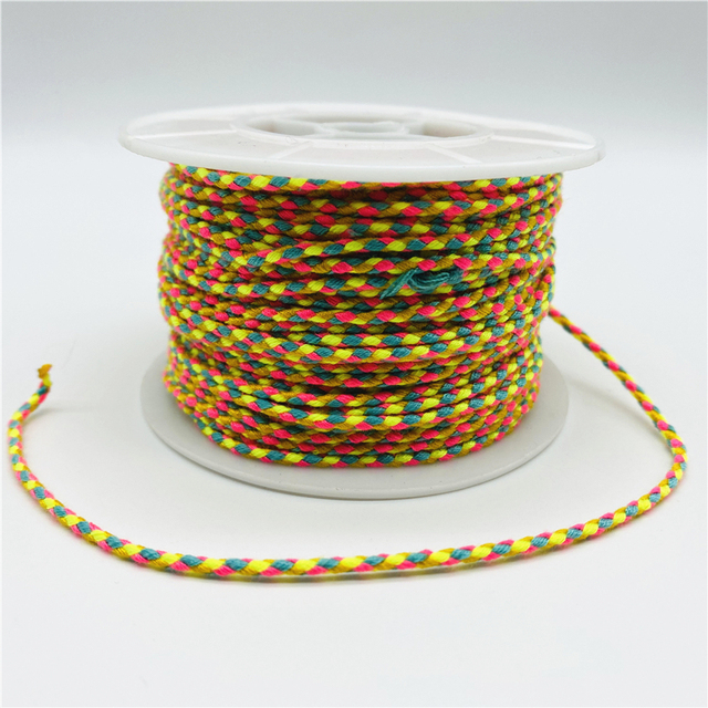 2.5mm Cotton Cord Rope Chinese Knot Macrame Cord Rope For Jewelry Making For Shamballa Bracelet