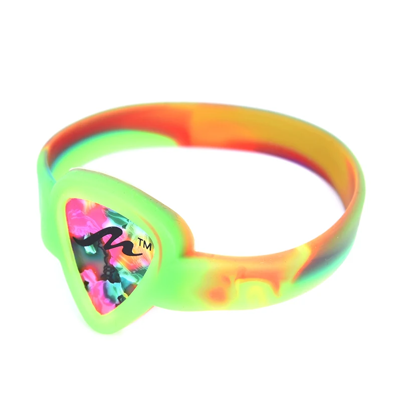 Rainbow random 1 шт. гитарный браслет с медиатором портативный браслет аксессуары для музыкальных инструментов - Цвет: Rainbow random