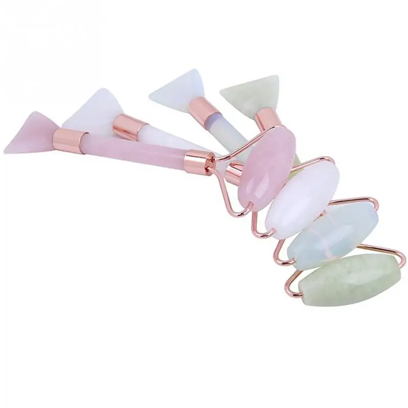 Skin Care Jade Face Roller Double Head Body Remove Wrinkles Lifting Eye Gift Massage Tool Slimming Gua Sha Spa Anti Aging