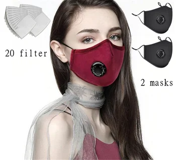 

Antiviral Face Mask Proof Anti Dust Masks PM2.5 Active Carbon Filter Filtration Fabric Protective Mask Filter Dropshopping