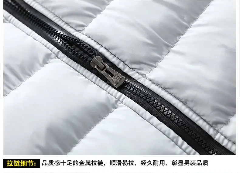 Модное платье-жилет Для мужчин со стоячим воротником Повседневное Slim Fit хлопковые "дутый" жилет Для Мужчин's Куртки без рукавов человек зимние жилеты Chalecos