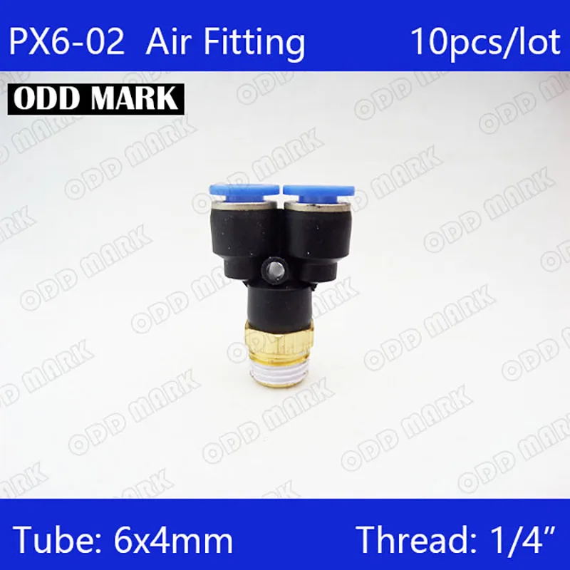 Высокое качество 10 шт. PX6-02 пневматические 1/4 &quotгерметизирующая ptfe-лента для до 6