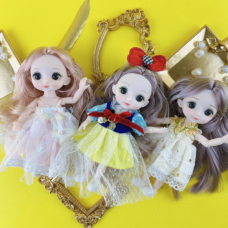 16CM 1/8 BJD Dolls DIY Dress Fashion Handmad Outfits Skirt Girls Clothes For Doll Accessories Dollhouse Toys for children | Игрушки и