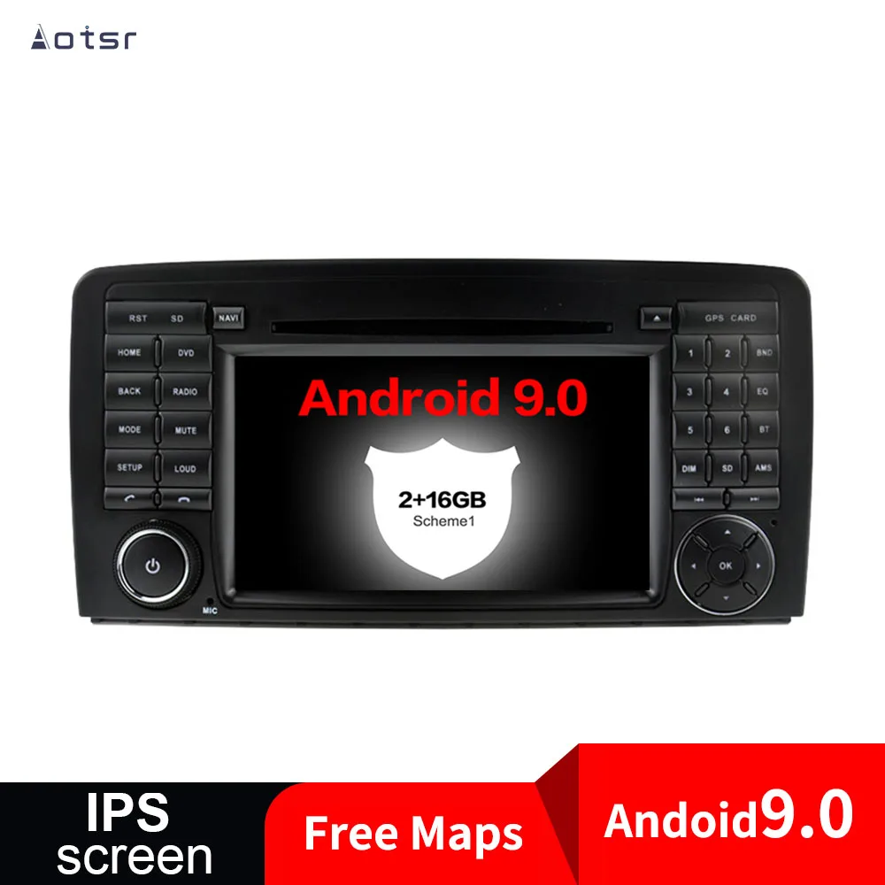 Top Android 9 Car DVD Player GPS For Mercedes-Benz R-Class W251 2005-2017 radio Car Auto Stereo Radio Multimedia Player 4G Head Unit 0