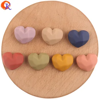 

Cordial Design 18*22mm 100Pcs Jewelry Accessories/Acrylic Beads/Matte Effect/Heart Shape/Earring Findings/Hand Made/DIY Making