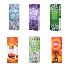 YXY 1 маленькая коробка белый шалфей индийские ароматические палочки медитация Жасмин Лаванда палочка благовония оптом опционально Курильница Медь