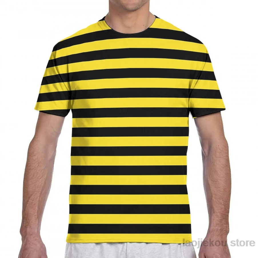 Yellow and black striped bee t shirt Clearance