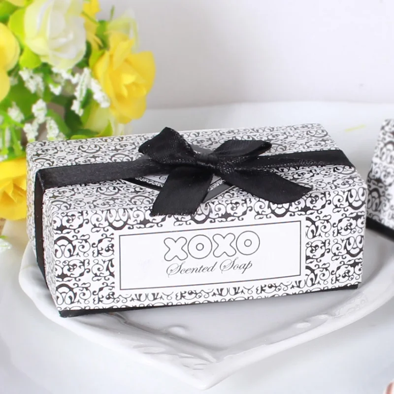 100 pieces XO Scented Soap Wedding Favors& Gifts for Guests Event& Party Supplies holiday gifts