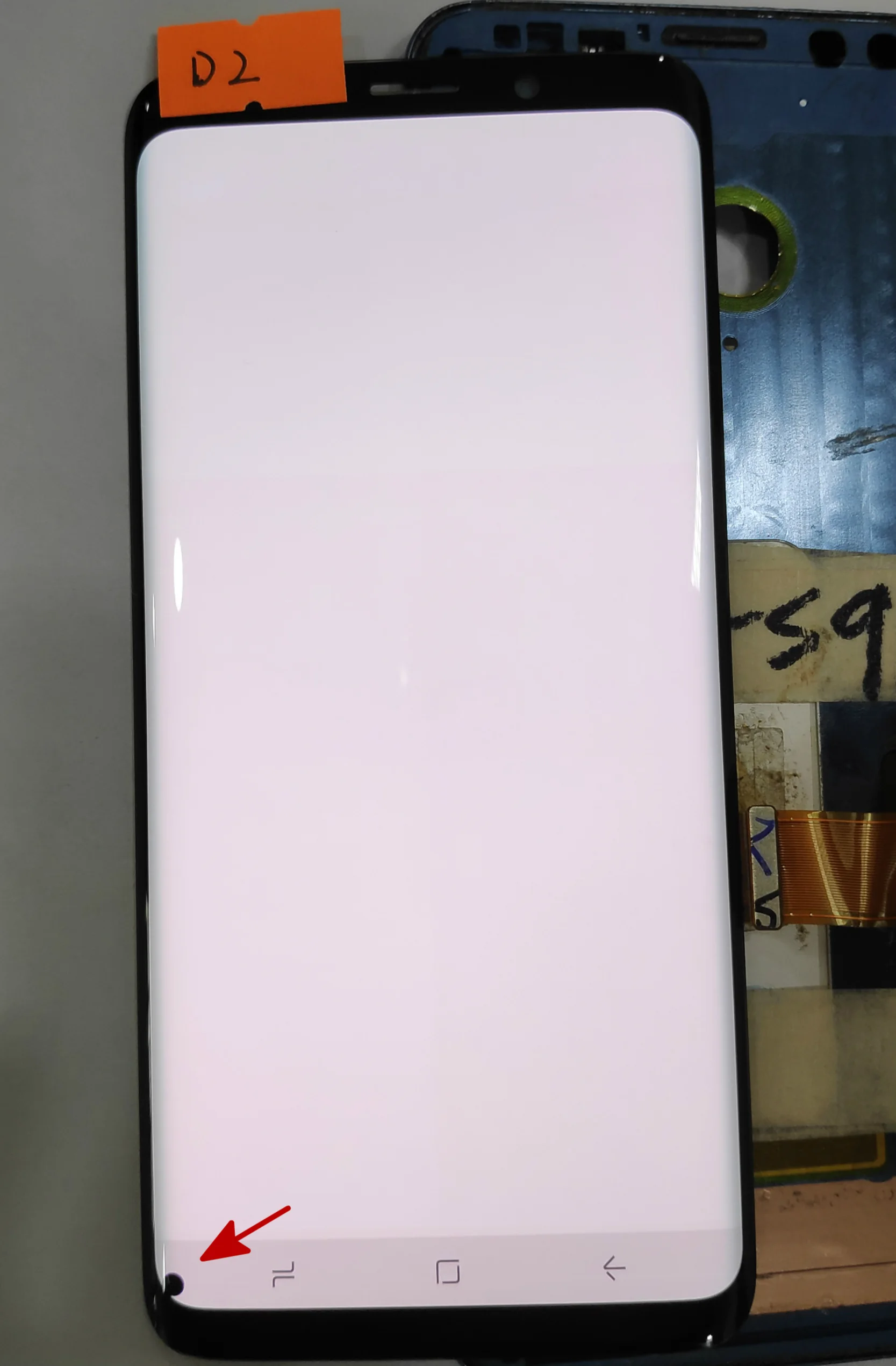 D2 Для samsung Galaxy S9 G960 G960f дефектный ЖК-дисплей, сенсорный экран, дигитайзер, 5,8 '', Супер AMOLED экран - Цвет: D2
