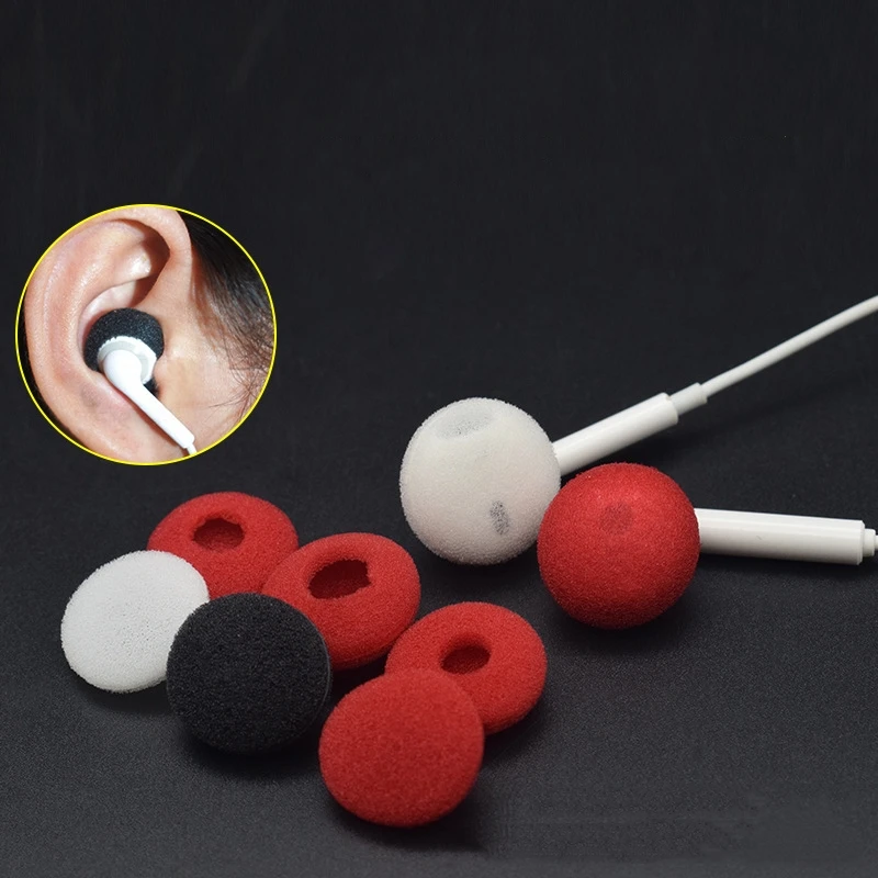 10 шт. губка амбушюры для наушников пены 18 мм Bluetooth Наушники Замена подушечки