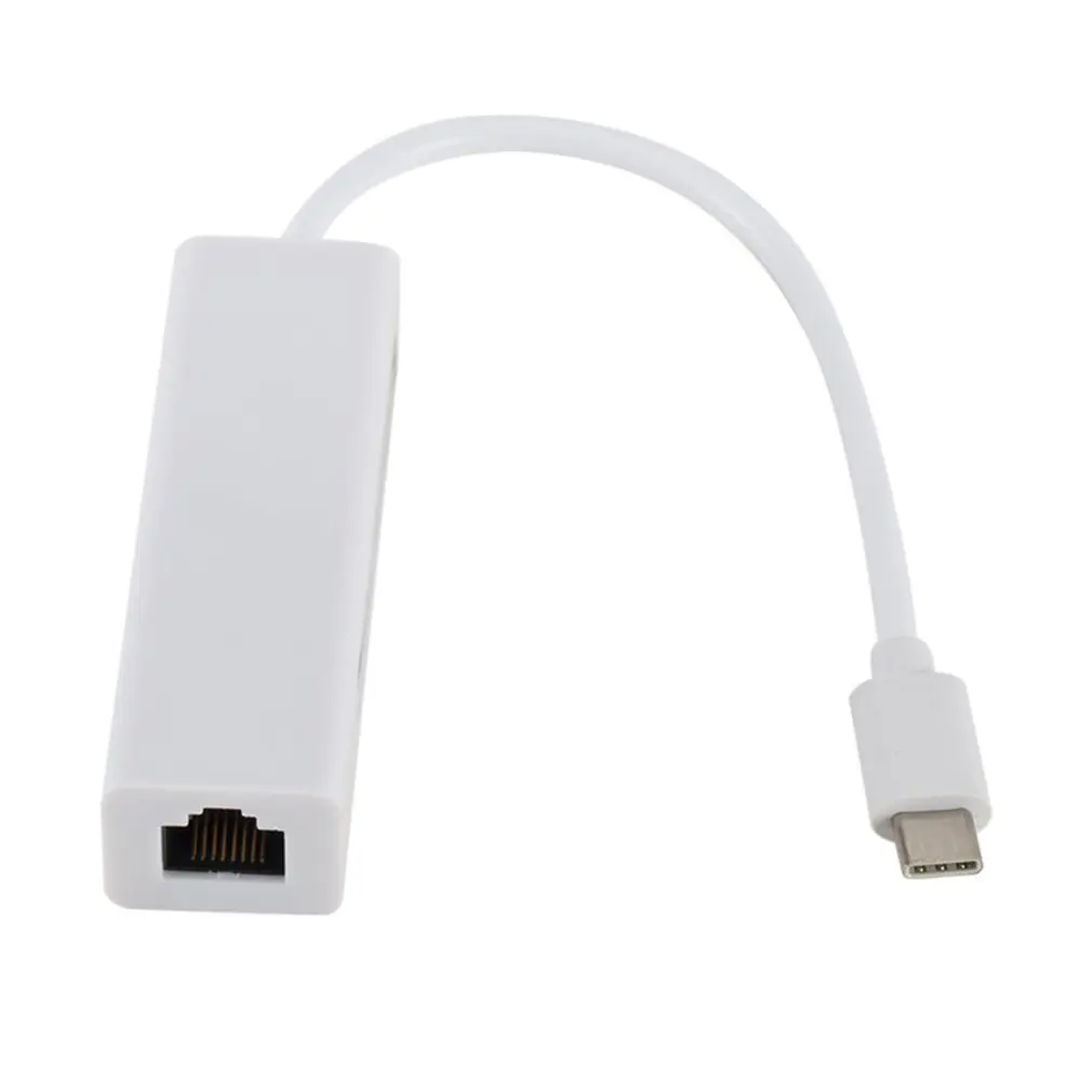 USB-C Ethernet адаптер с 3 портами (стандарт C концентратор для оптоволкна вай-RJ45 сетевой