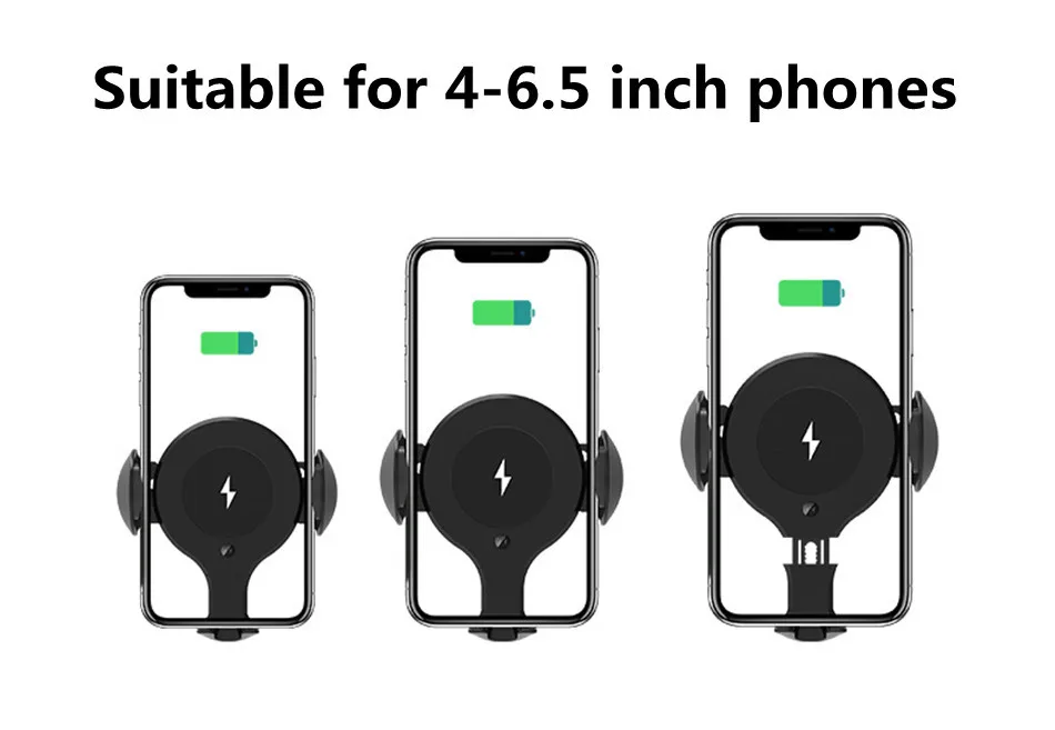 10 Вт Qi автомобильное беспроводное зарядное устройство для iPhone 11 Pro XS samsung s10 s9 автоматическое зажимное Быстрое беспроводное зарядное устройство Автомобильный держатель для телефона вентиляционное отверстие