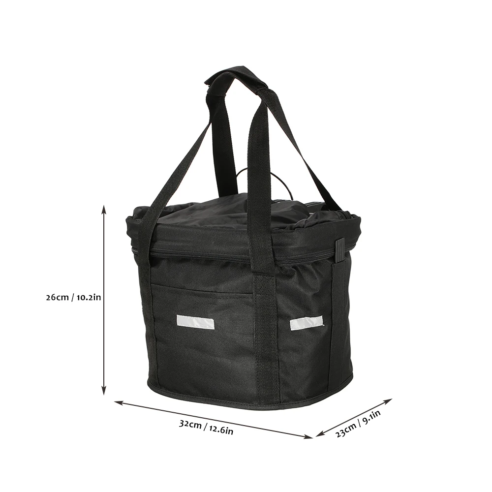 

Bicycle Basket with Zipper Bicycle Aluminum Alloy Frame Pet Carrier Bike Detachable Cycle Front Carrier Bag Pet Carrier
