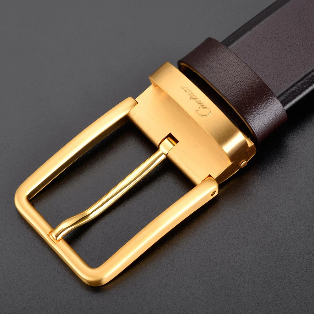 

Ciartuar Leather Belt for Men Genuine Leather Belt Pin Buckle Waist Designer Belt Casual High Quality Luxury Business Metal belt