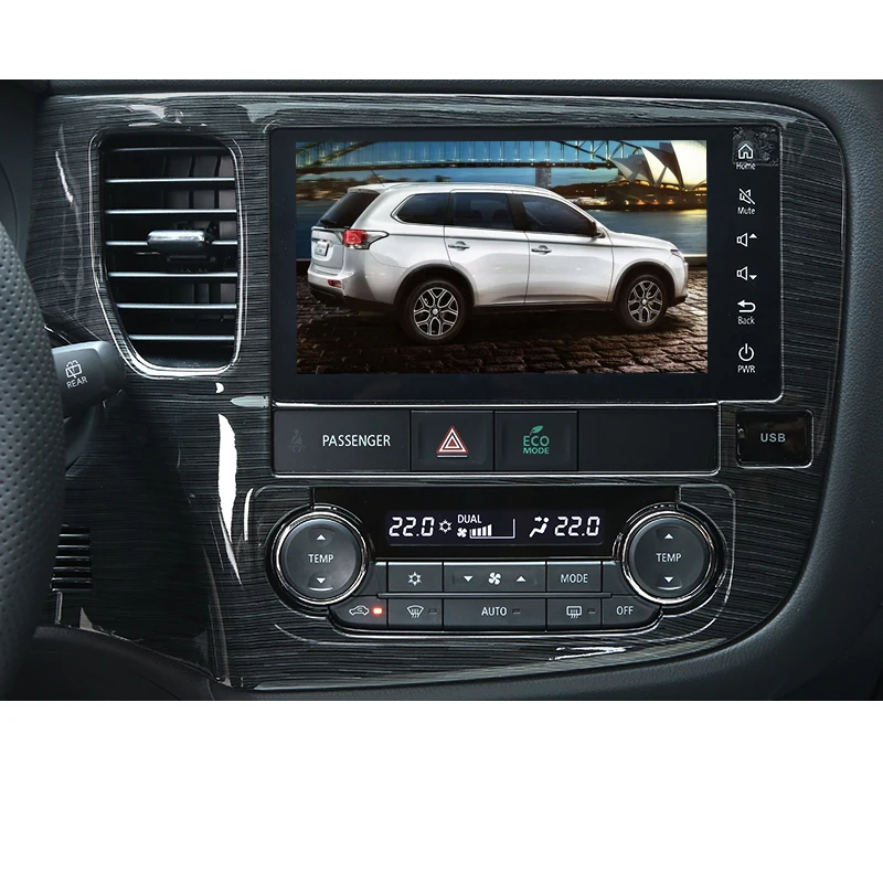 Lsrtw2017, АБС-пластик, автомобильный gps Экран рамка планки для Mitsubishi Outlander интерьерные аксессуары хром