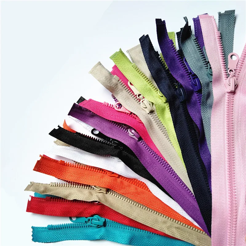 5 Pcs 5# 70Cm (27.5Inch) Resin Zipper Sewing Process Open End |