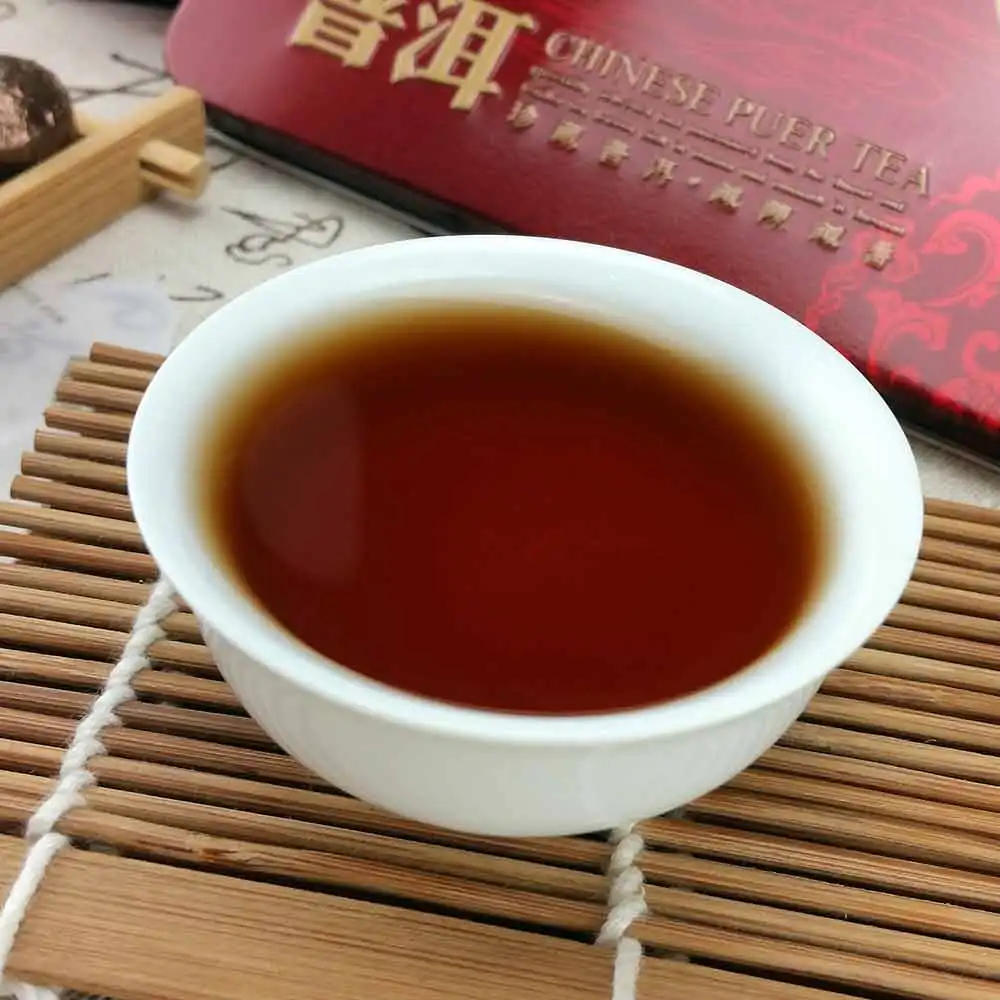 Лет клейкий рис спелый Мини Pu-erh, Pu-erh Shu Pu-erh Tuocha подарочная упаковка 75 г