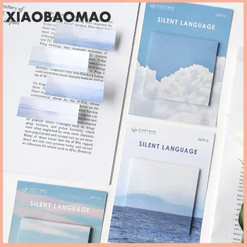 

4pcs/set Creative Scenery Tour Can Tear Up Sticky Notes Memo Pad Fresh Students School Stationery Supply