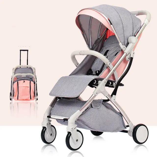 $US $86.11  Free shipping in EU High Landscape Light Weight Baby Stroller Can Sit Can Lie Baby Pushchair