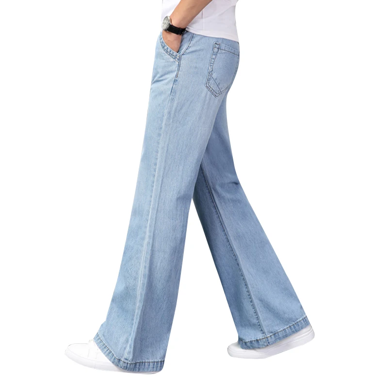 Aboorun Flared Jeans Men 2020 Blue 