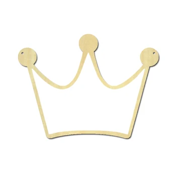 

Children Cartoon Decorative Mirror Bathroom Room Wood Acrylic Mirror Frame Creative Home Art Wall Decorations Crown