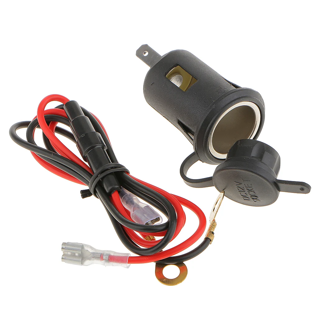 12V розетка мотоцикл/велосипед Водонепроницаемый прикуривателя Мощность разъем и шнур