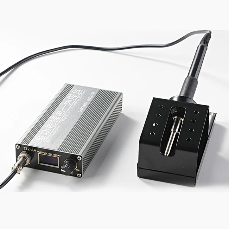 

Wireless constant temperature lithium battery integrated soldering station T12 high frequency electric soldering iron