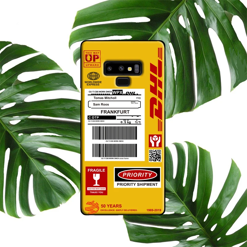 Dhl Express, мягкий чехол для samsung Galaxy S8, S9, S10 Plus, S10e, Note 8, 9, 10 Pro, силиконовый чехол для телефона, Dhl, 50th, Coque, Fundas, чехол s