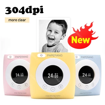 

PAPERANG P2s Mini 58mm Pocket Portable Bluetooth Printer Photo Thermal Printer Label mobile Machine With Alarm Clock Timetable