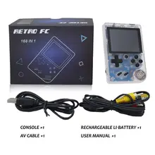 1 Набор 3,0 дюймов 8 бит классическое видео для детей ретро мини портативная игровая консоль плееры встроенные 168 игры