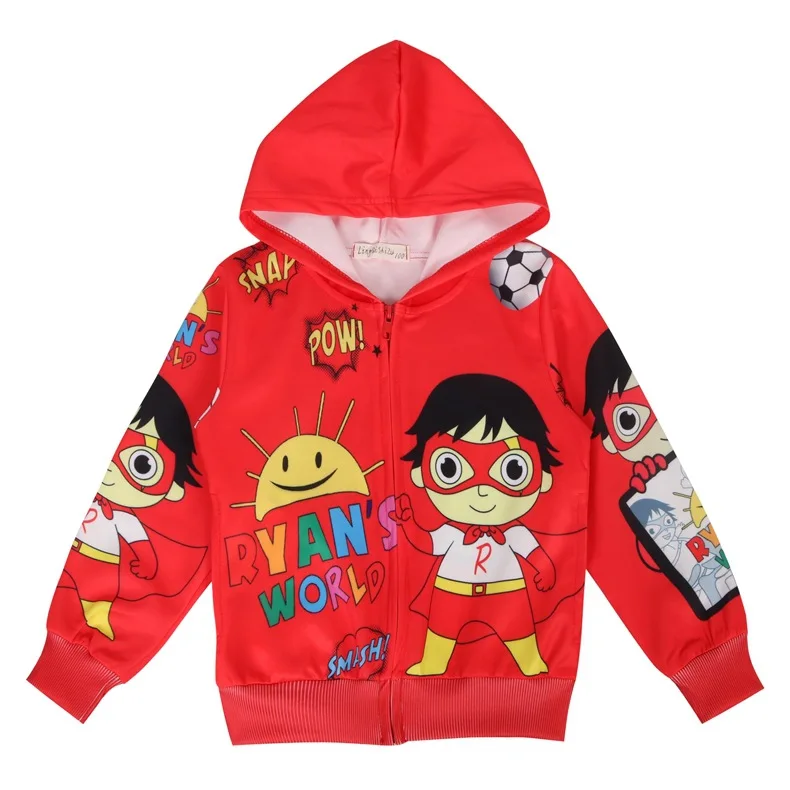 39047red Г., лидер продаж, новая модель для мальчиков и девочек Ryan Toys Review, 6 моделей, куртка на молнии для детей от 3 до 7 лет весенне-осенняя куртка с принтом, 39047 - Цвет: 39047red