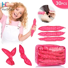  30 Pcs/Lot Hair Curler Hair Rollers set Heatless Curling Rod Headband Sleeping Soft Wave Formers Hair Care DIY Hair Styling Tool 