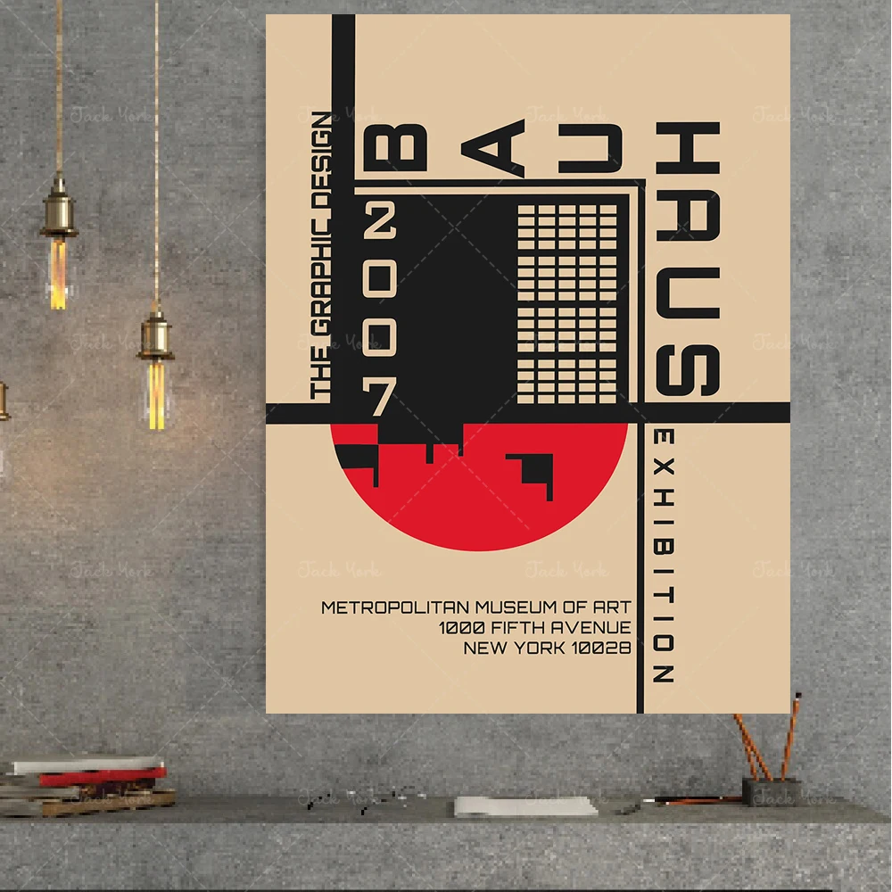 Kvadrant angreb Fordeling bauhaus art, exhibition poster, architectural bauhaus poster, geometric  art, text style decor, magazine cover, home decoration