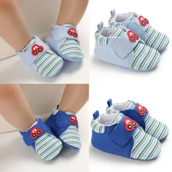 

Newborn Infant Baby Boy Girl Shoes Soft Sole Anti-Slip Car Patchwork Shoes Casual Lovely Baby Boy Girl Trainers Pre-walker 0-18M