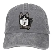 Джинсовая Шляпа для собак из Сибирского хаски, регулируемые женские забавные бейсболки