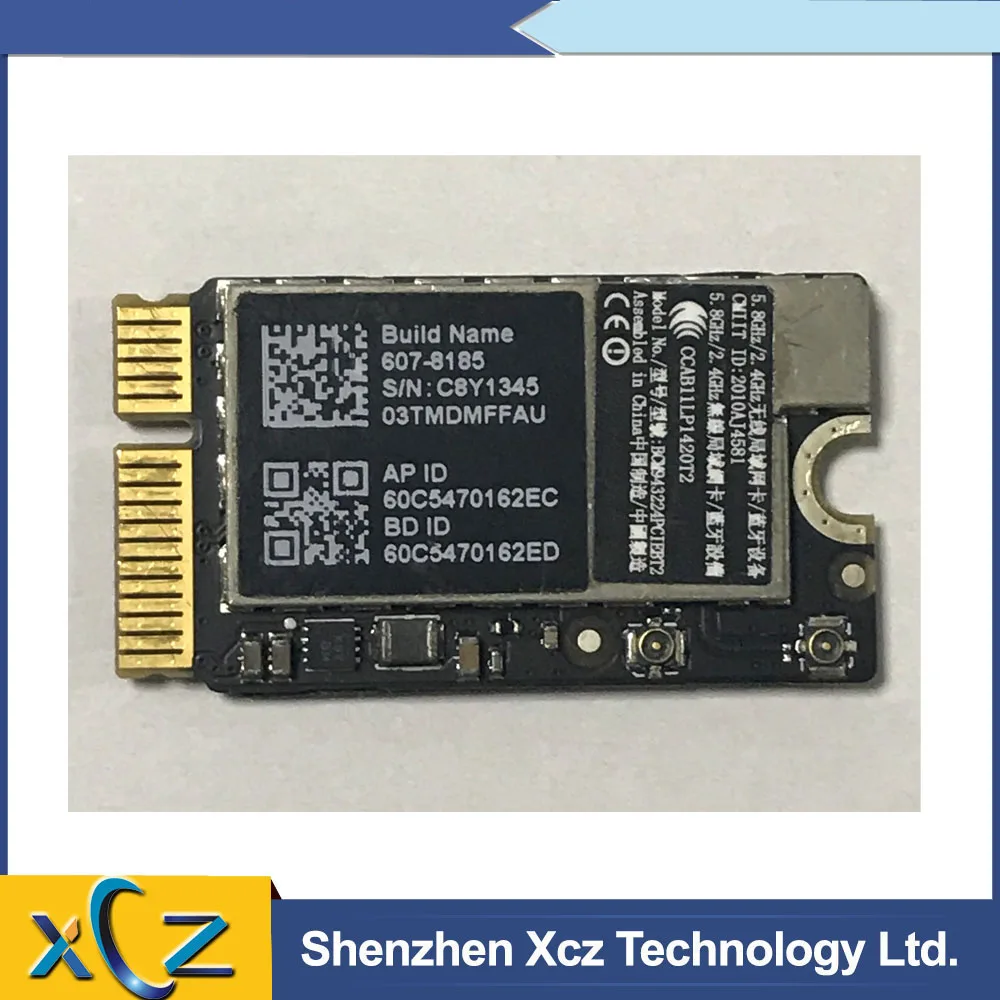 Wi-Fi Bluetooth плата Airport BCM943224PCIEBT2 для MacBook Air 1" A1370 A1465 13' дюймовая A1369 A1466 2011 2012 год