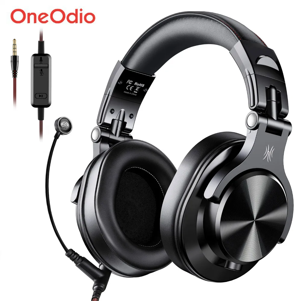 Wired Headphone Gamer Studio Over-Ear PS4 Oneodio A71 Xbox-One Stereo with for PC