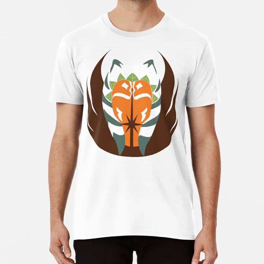 Ahsoka Tano футболка джедай клон войны ahsoka tano ahsoka rebel - Цвет: Белый