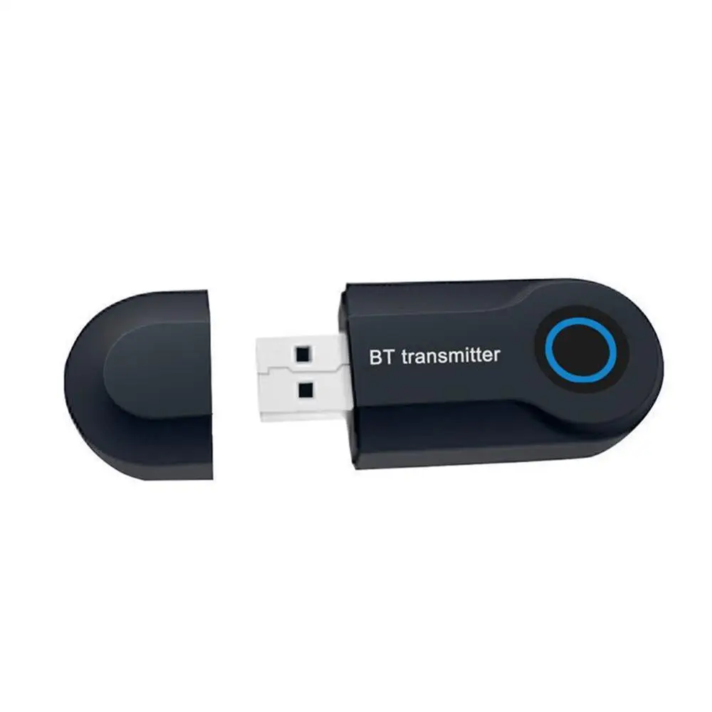 Лучший Bluetooth 4,0 аудио приемник передатчик мини стерео Bluetooth AUX RCA USB 3,5 мм разъем для ПК автомобильный комплект беспроводной адаптер - Название цвета: Черный