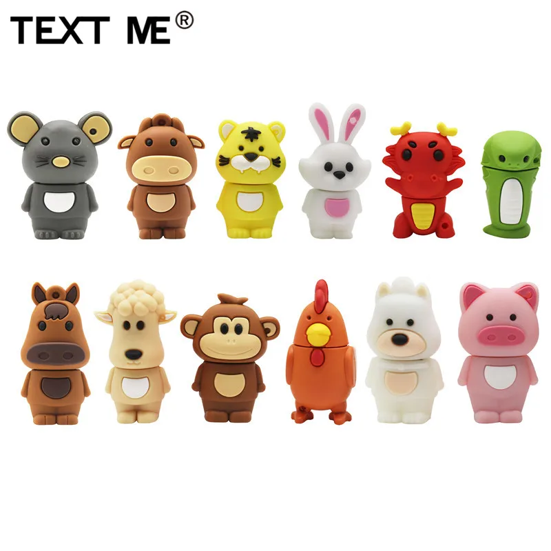 TEXT ME-memoria USB con signos del zodiaco, pen drive con usb 2,0, 4GB, 8GB, 16GB, 32GB