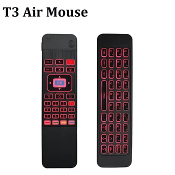

T3 6-Axis Gyro Fly Air Mouse Wireless Backlit Smart Remote Control Mini Keyboard for Windows X96 H96 Pro Android TV Box